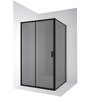 Душевой уголок Ambassador Forsa 17022218ABB-110ABB 120х110 стекло тонированное профиль черный без поддона